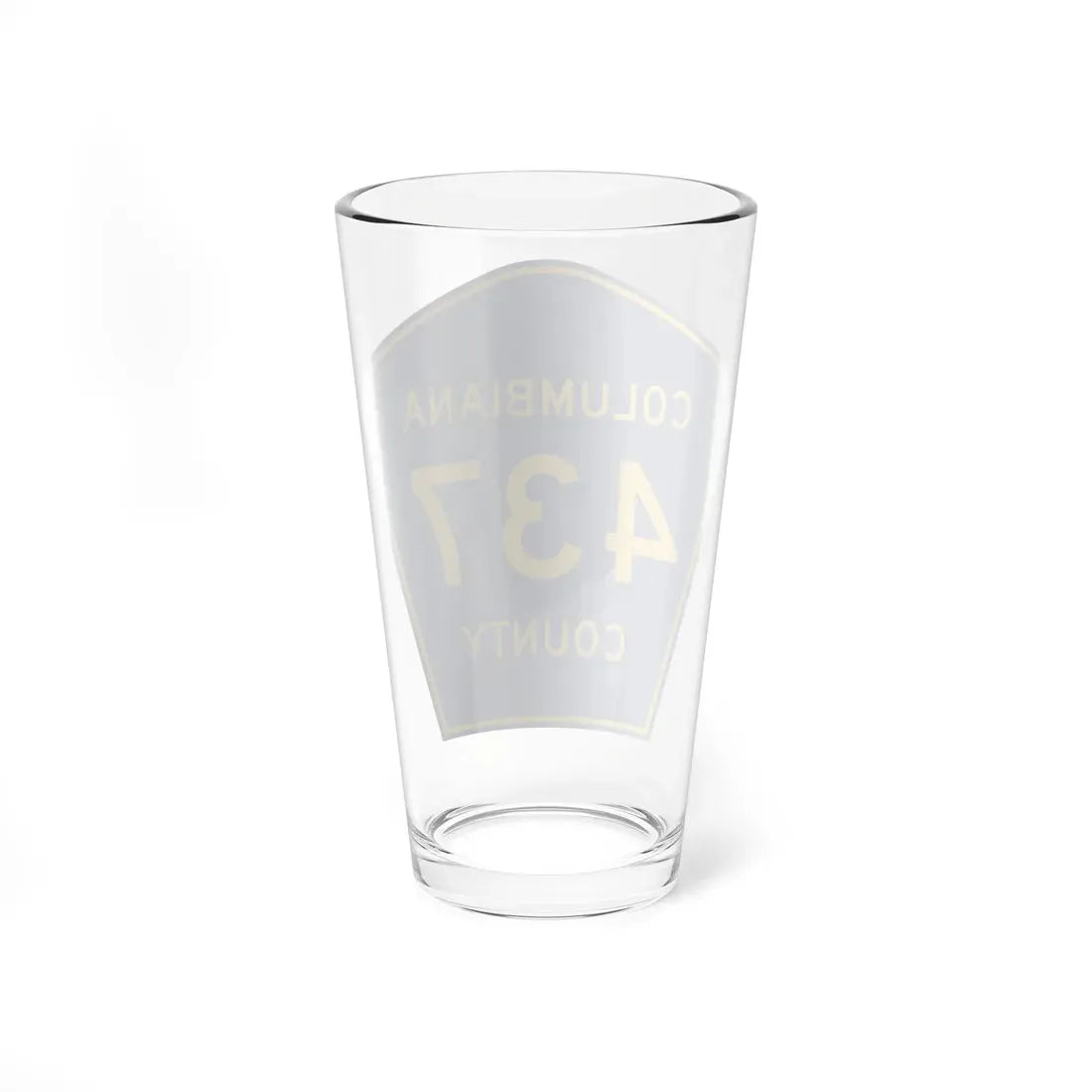 Columbiana County 437 (Ohio) (Road Sign) Pint Glass 16oz - Go Mug Yourself