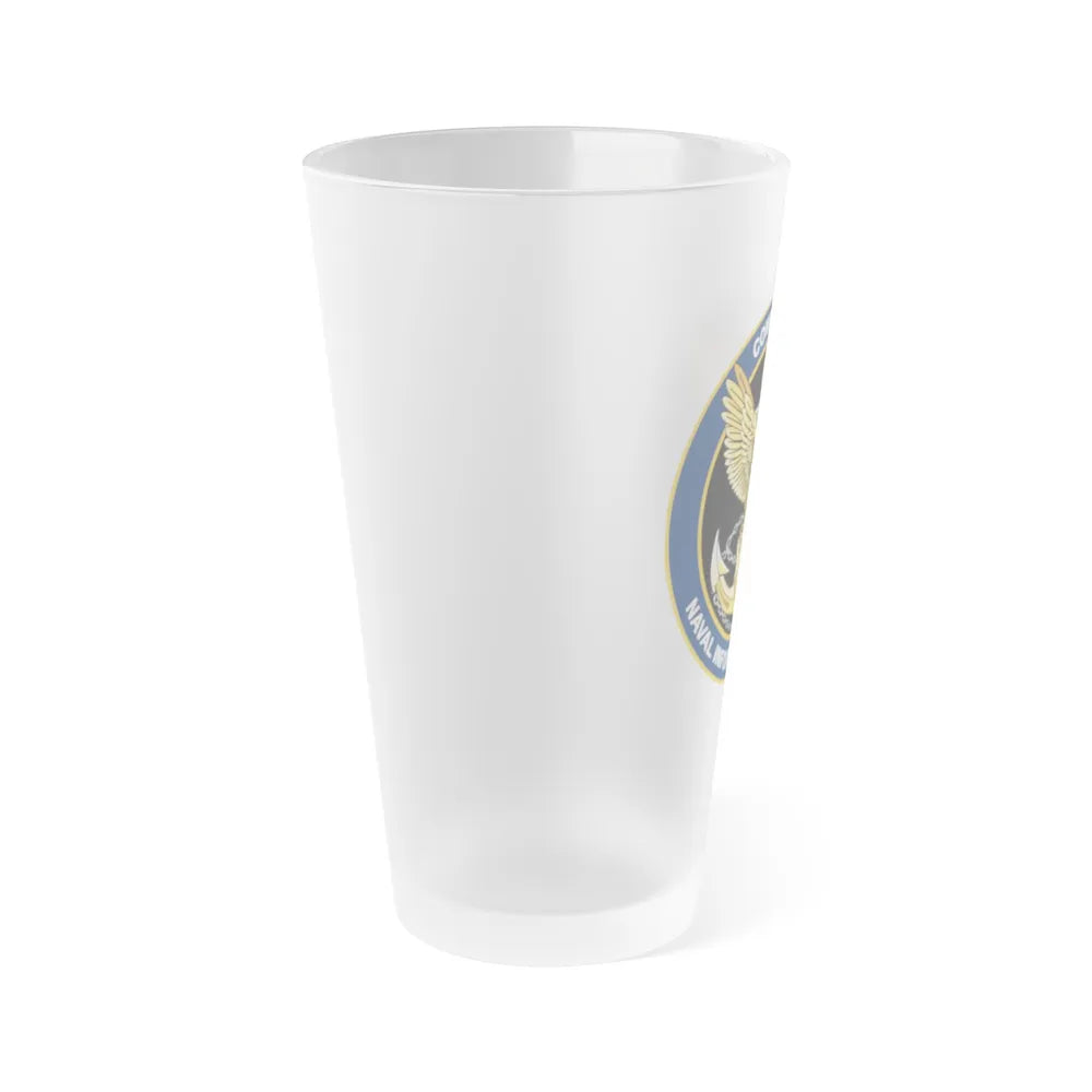 COM NAVIFOR (U.S. Navy) Frosted Pint Glass 16oz-Go Mug Yourself