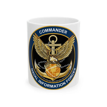 COM NAVIFOR (U.S. Navy) White Coffee Mug-11oz-Go Mug Yourself