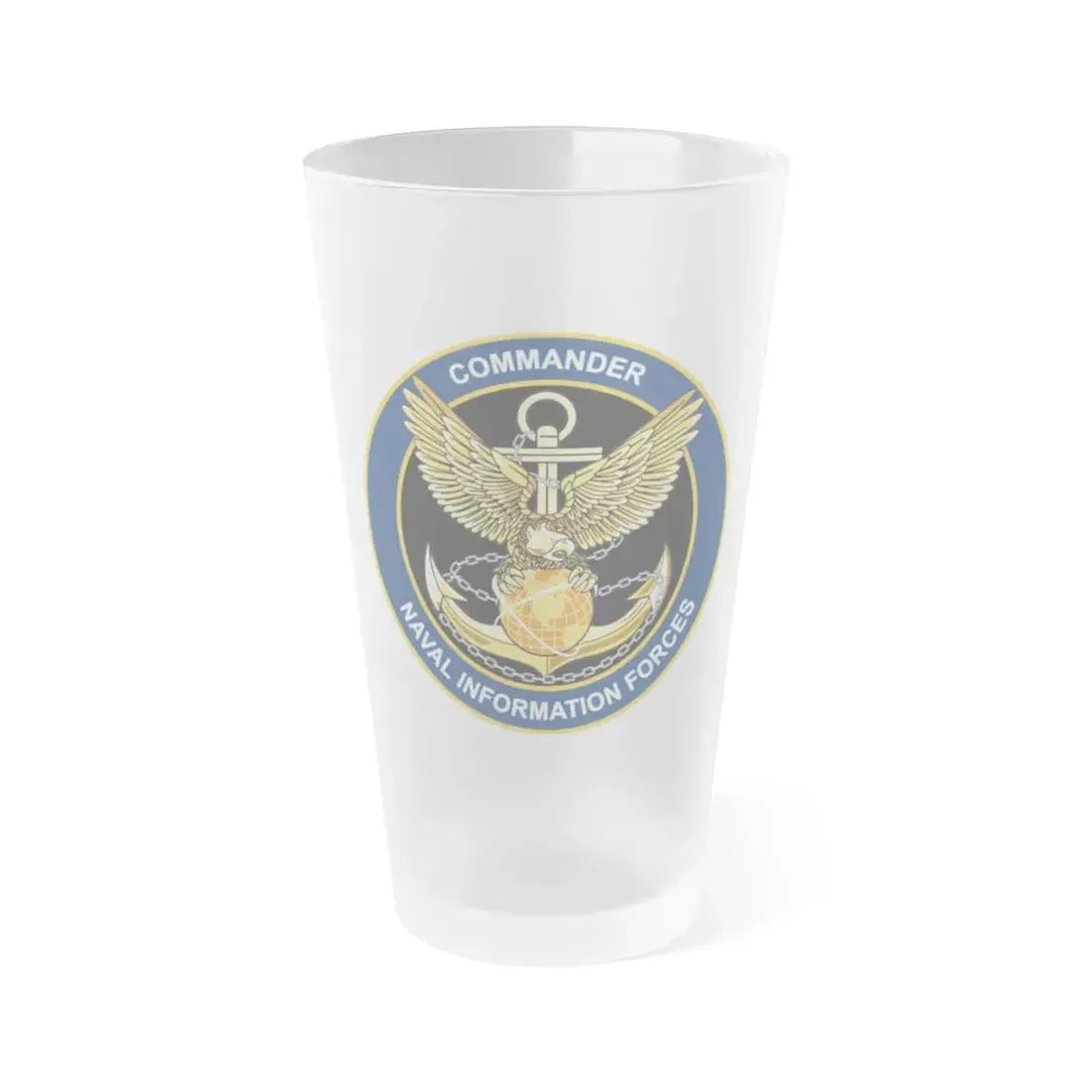 COM NAVIFOR (U.S. Navy) Frosted Pint Glass 16oz Default Title - Go Mug Yourself