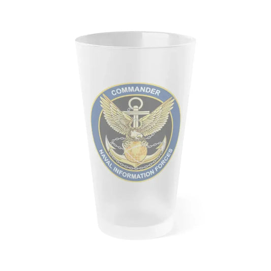 COM NAVIFOR (U.S. Navy) Frosted Pint Glass 16oz Default Title - Go Mug Yourself
