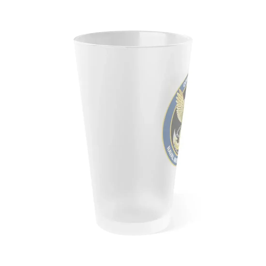 COM NAVIFOR (U.S. Navy) Frosted Pint Glass 16oz - Go Mug Yourself