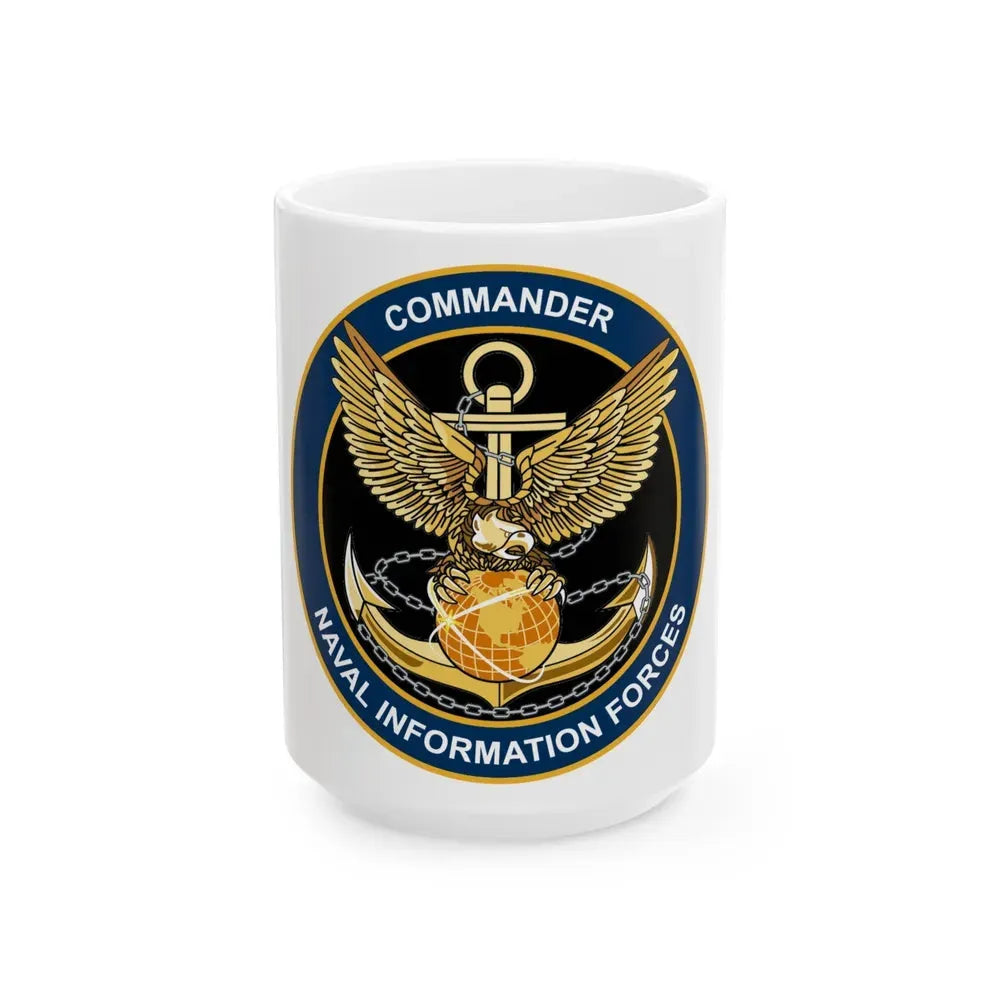 COM NAVIFOR (U.S. Navy) White Coffee Mug 15oz - Go Mug Yourself