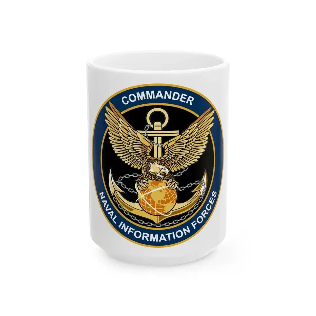 COM NAVIFOR (U.S. Navy) White Coffee Mug 15oz - Go Mug Yourself