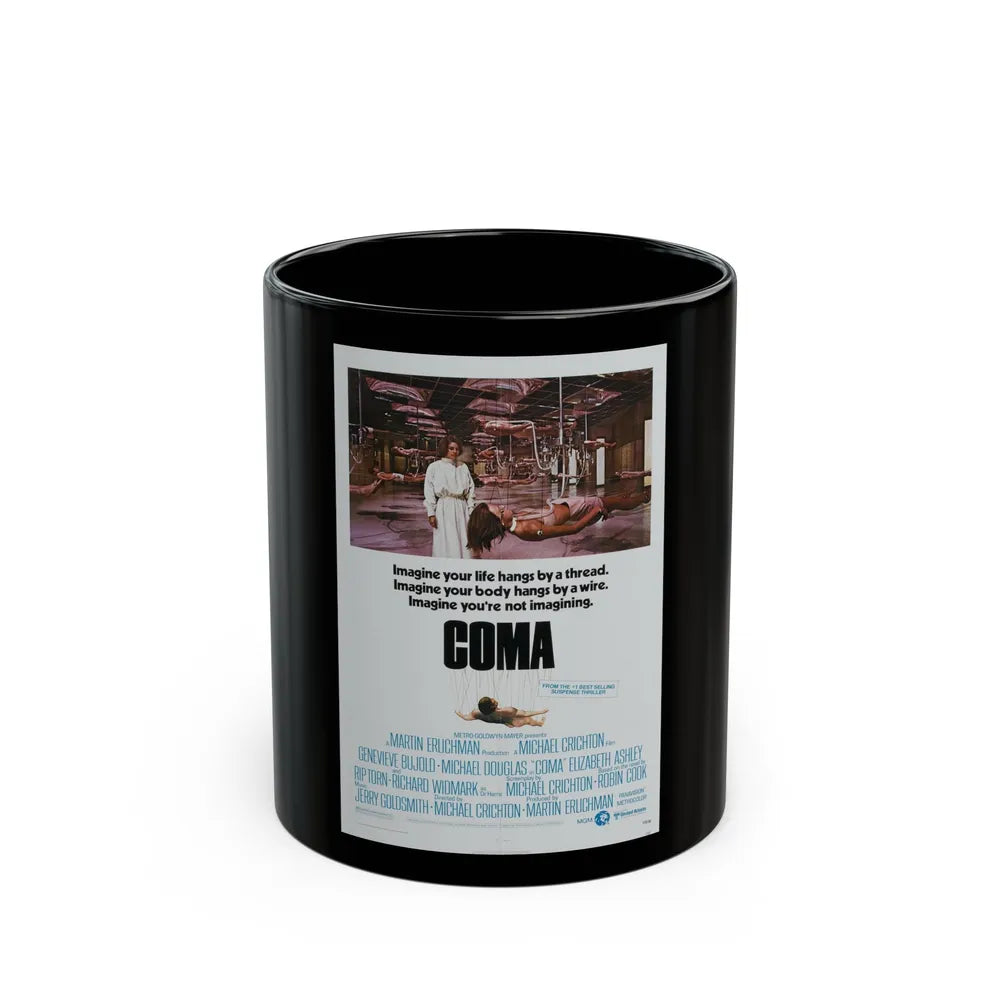 COMA 1978 Movie Poster - Black Coffee Mug-11oz-Go Mug Yourself