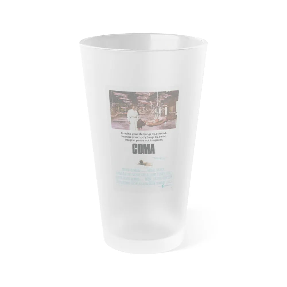 COMA 1978 Movie Poster - Frosted Pint Glass 16oz-16oz-Frosted-Go Mug Yourself