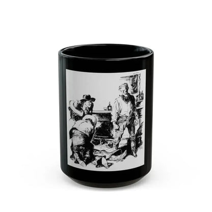 Comanche Kid, Adventure Magazine, 1937 - Black Coffee Mug 15oz - Go Mug Yourself