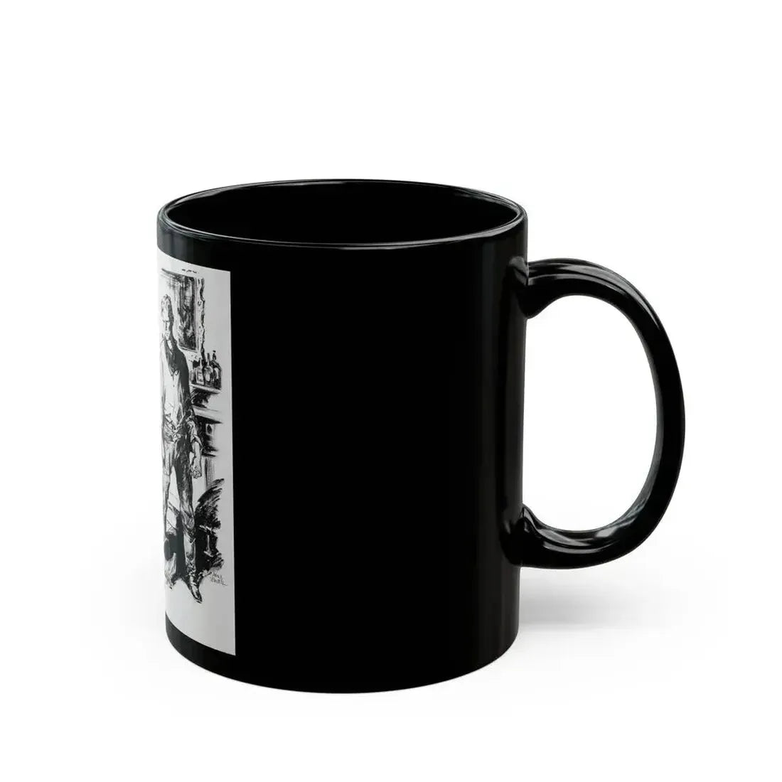 Comanche Kid, Adventure Magazine, 1937 - Black Coffee Mug - Go Mug Yourself