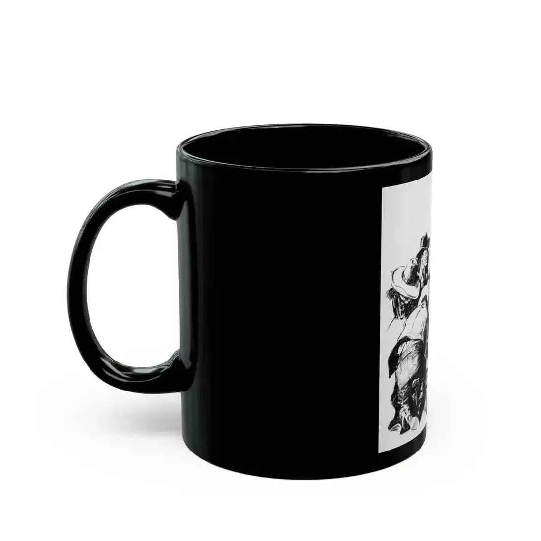 Comanche Kid, Adventure Magazine, 1937 - Black Coffee Mug - Go Mug Yourself