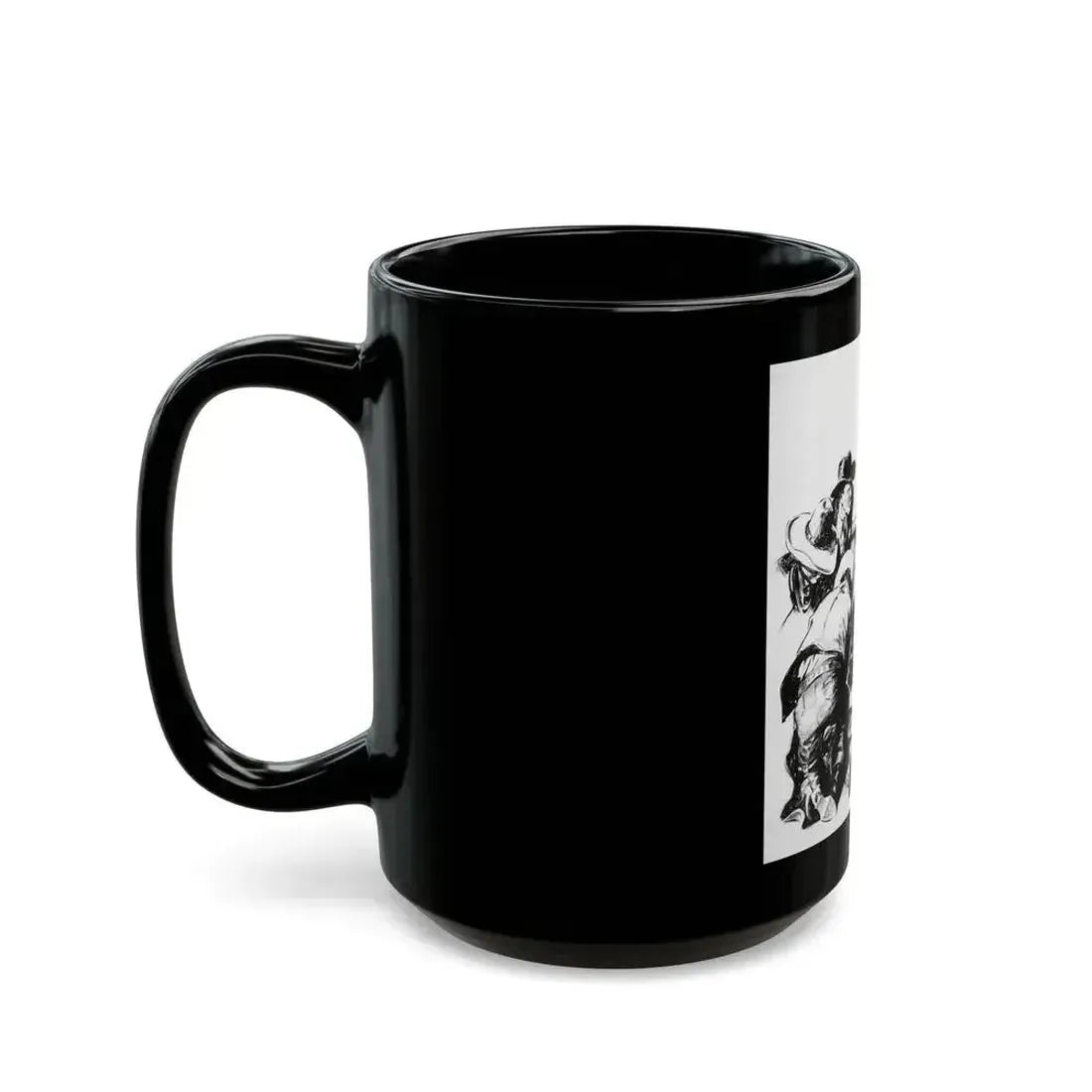 Comanche Kid, Adventure Magazine, 1937 - Black Coffee Mug - Go Mug Yourself