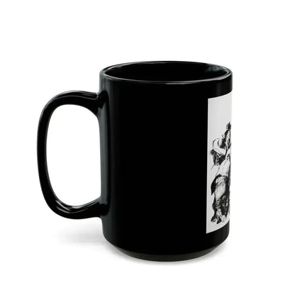 Comanche Kid, Adventure Magazine, 1937 - Black Coffee Mug - Go Mug Yourself