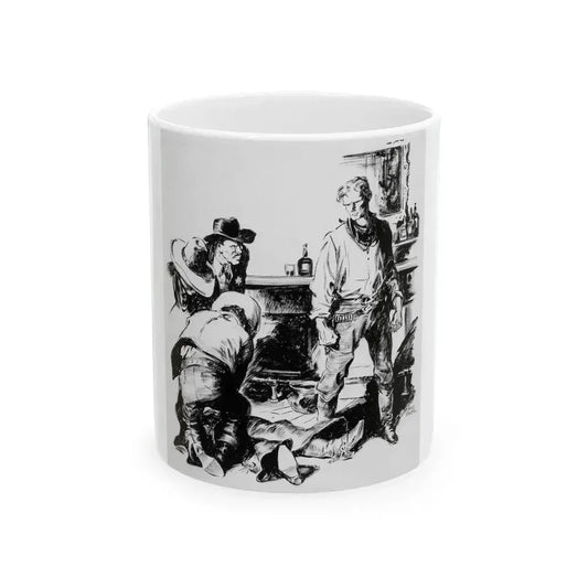 Comanche Kid, Adventure Magazine, 1937 - White Coffee Mug 11oz - Go Mug Yourself