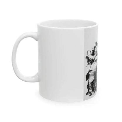 Comanche Kid, Adventure Magazine, 1937 - White Coffee Mug - Go Mug Yourself