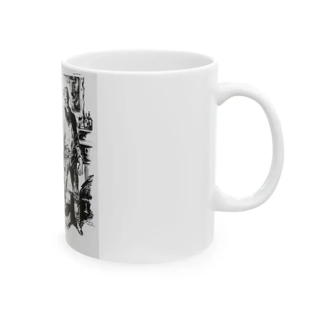 Comanche Kid, Adventure Magazine, 1937 - White Coffee Mug - Go Mug Yourself