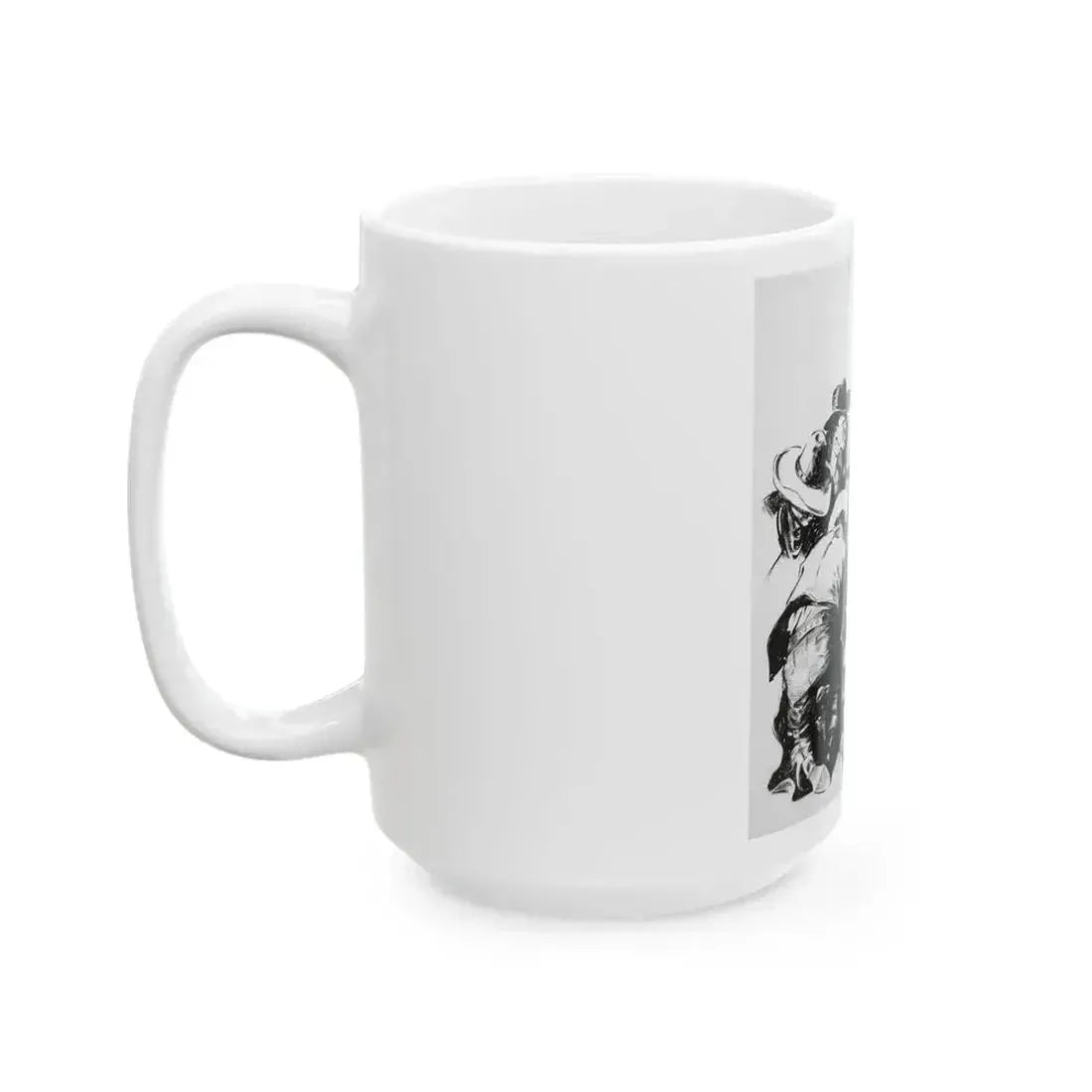 Comanche Kid, Adventure Magazine, 1937 - White Coffee Mug - Go Mug Yourself