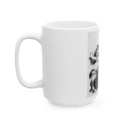 Comanche Kid, Adventure Magazine, 1937 - White Coffee Mug - Go Mug Yourself