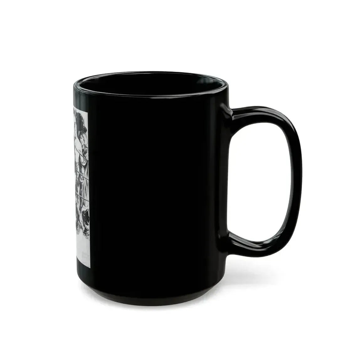 Comanche Kid, Adventure pulp illustration - Black Coffee Mug - Go Mug Yourself
