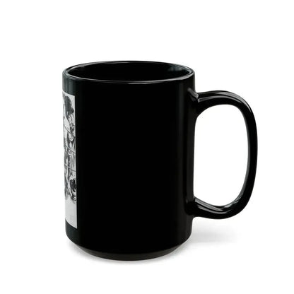 Comanche Kid, Adventure pulp illustration - Black Coffee Mug - Go Mug Yourself
