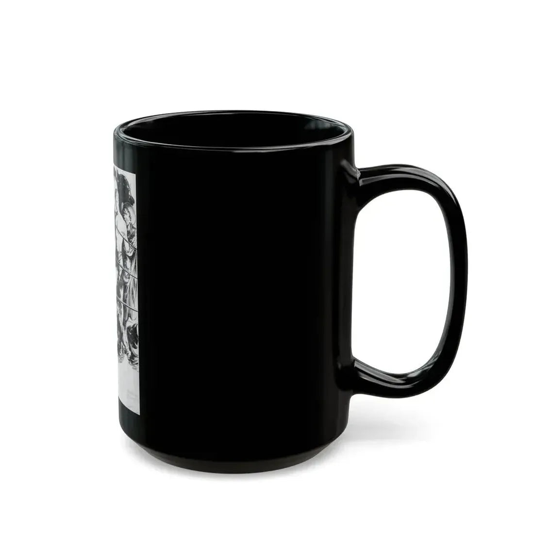 Comanche Kid, Adventure pulp illustration - Black Coffee Mug - Go Mug Yourself