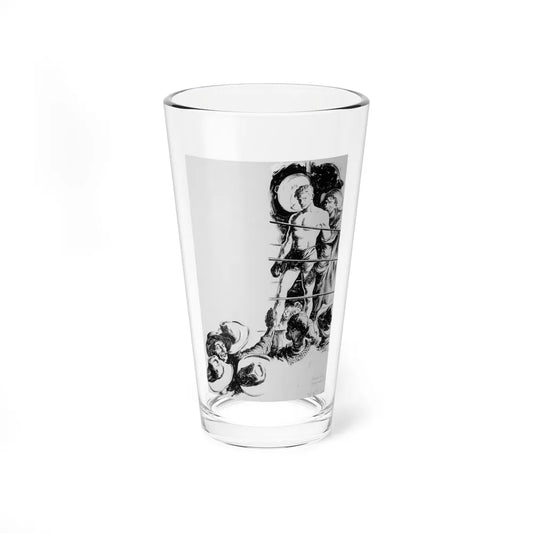 Comanche Kid, Adventure pulp illustration - Pint Glass 16oz-16oz-Go Mug Yourself