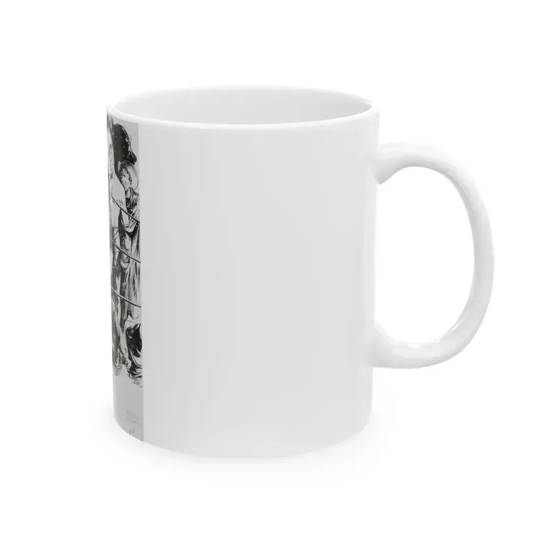 Comanche Kid, Adventure pulp illustration - White Coffee Mug - Go Mug Yourself