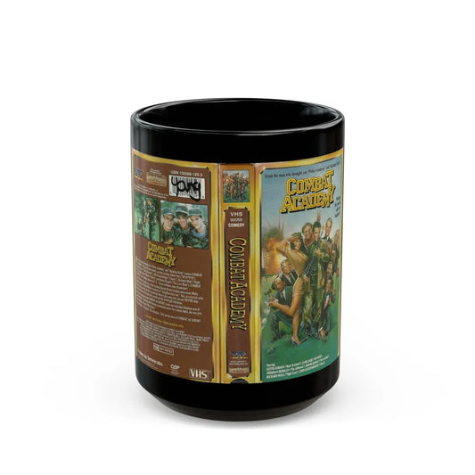 COMBAT ACADEMY (VHS COVER) - Black Coffee Mug-15oz-Go Mug Yourself