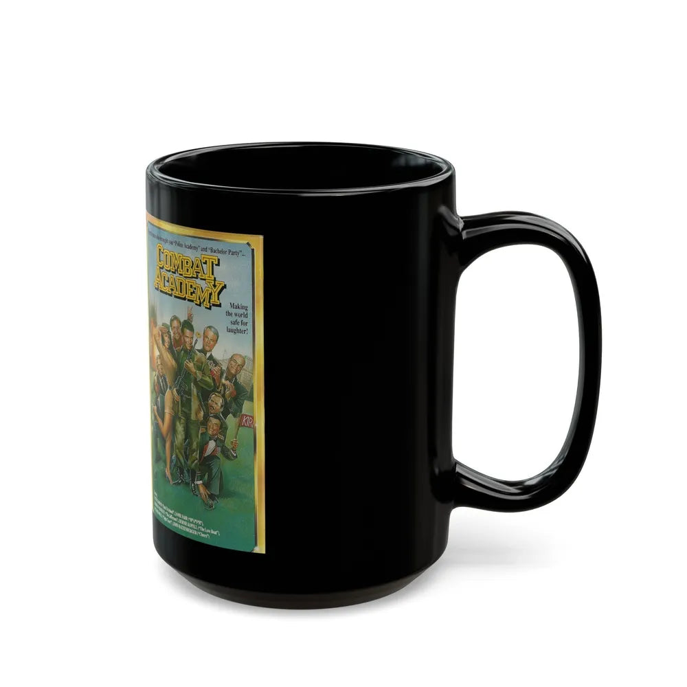 COMBAT ACADEMY (VHS COVER) - Black Coffee Mug-Go Mug Yourself