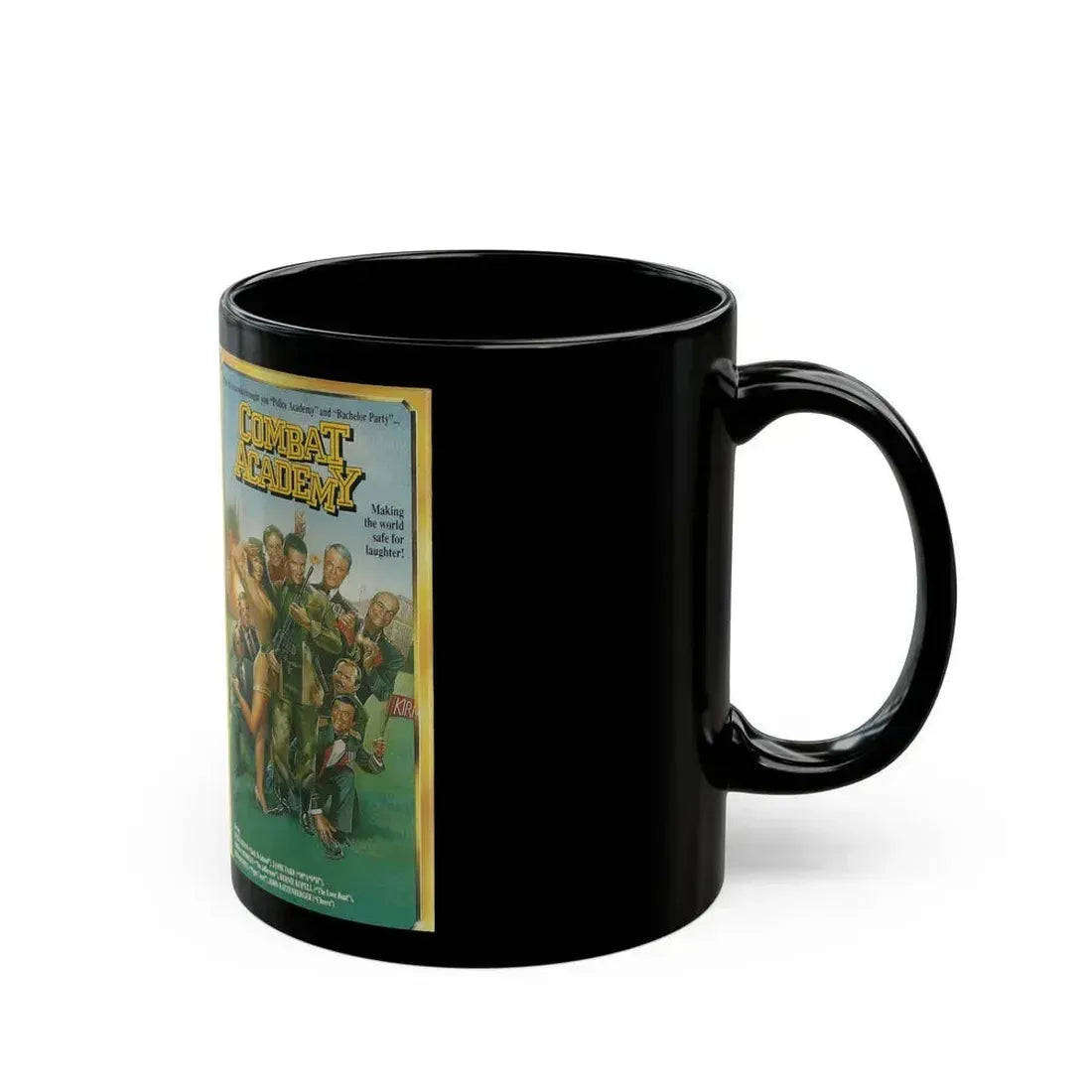 COMBAT ACADEMY (VHS COVER) - Black Coffee Mug - Go Mug Yourself