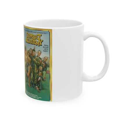 COMBAT ACADEMY (VHS COVER) - White Coffee Mug - Go Mug Yourself