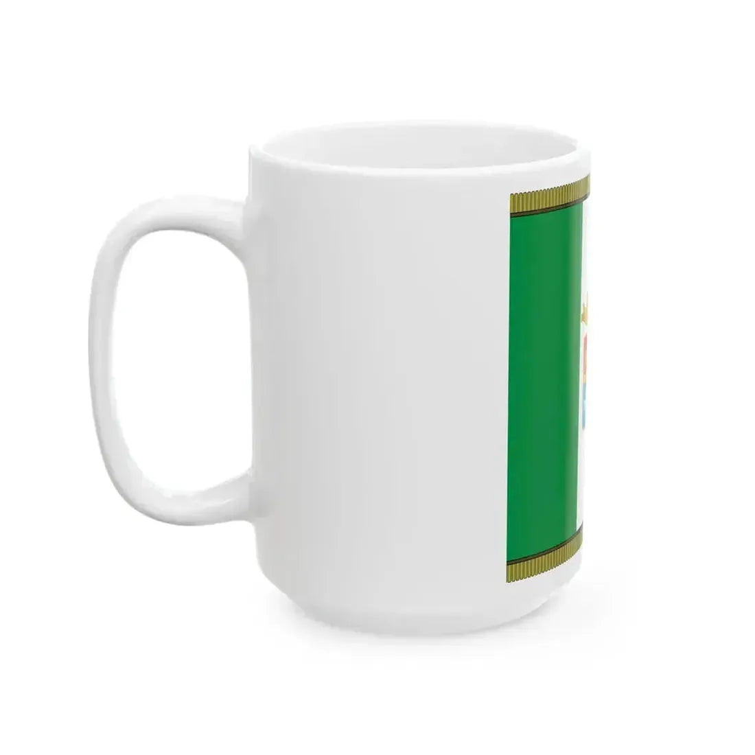 Combat flag of the Italian Navy front (Italy) White Coffee Mug - Go Mug Yourself
