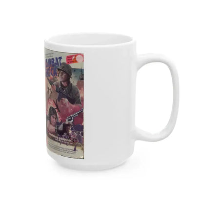 COMBAT SHOCK (VHS COVER) - White Coffee Mug - Go Mug Yourself