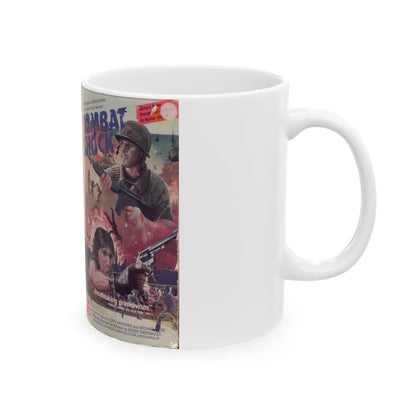 COMBAT SHOCK (VHS COVER) - White Coffee Mug-Go Mug Yourself