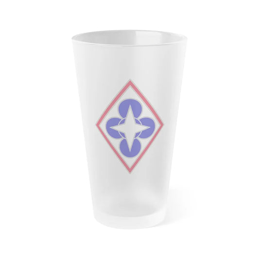 Combined Arms Support Command and Fort Lee (U.S. Army) Frosted Pint Glass 16oz-Go Mug Yourself