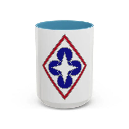 Combined Arms Support Command and Fort Lee (U.S. Army) Accent Coffee Mug 15oz Light Blue - Go Mug Yourself