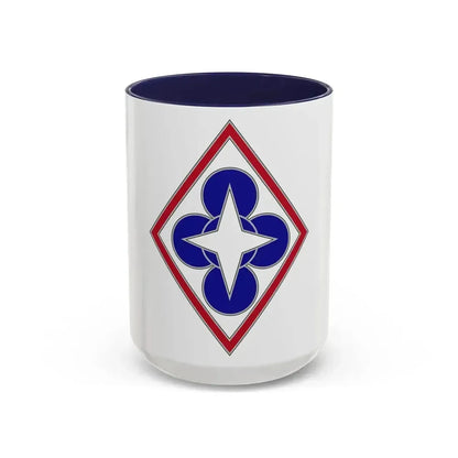Combined Arms Support Command and Fort Lee (U.S. Army) Accent Coffee Mug 15oz Navy - Go Mug Yourself