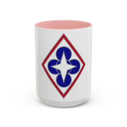 Combined Arms Support Command and Fort Lee (U.S. Army) Accent Coffee Mug 15oz Pink - Go Mug Yourself