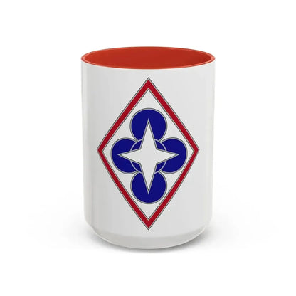 Combined Arms Support Command and Fort Lee (U.S. Army) Accent Coffee Mug 15oz Red - Go Mug Yourself