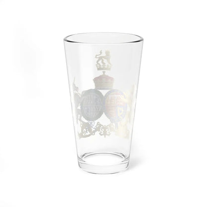 Combined Coat of Arms of Albert and Elizabeth the Duke and Duchess of York (United Kingdom) (Coat of Arms) Pint Glass 16oz - Go Mug Yourself