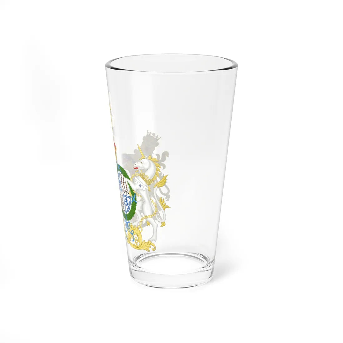Combined Coat of Arms of Albert and Elizabeth the Duke and Duchess of York (United Kingdom) (Coat of Arms) Pint Glass 16oz - Go Mug Yourself