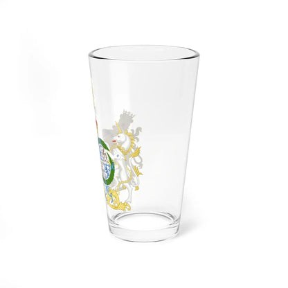 Combined Coat of Arms of Albert and Elizabeth the Duke and Duchess of York (United Kingdom) (Coat of Arms) Pint Glass 16oz - Go Mug Yourself