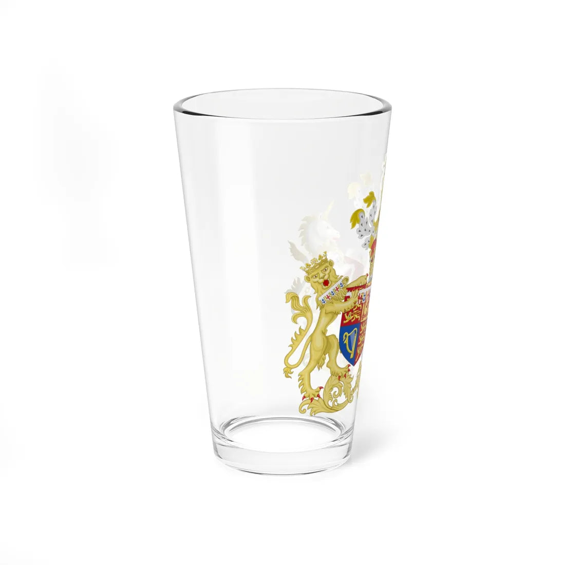 Combined Coat of Arms of Edward and Katharine the Duke and Duchess of Kent (United Kingdom) (Coat of Arms) Pint Glass 16oz - Go Mug Yourself