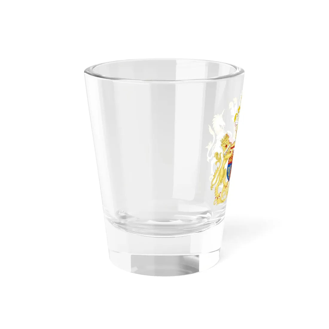 Combined Coat of Arms of Edward and Katharine the Duke and Duchess of Kent (United Kingdom) (Coat of Arms) Shot Glass 1.5oz - Go Mug Yourself