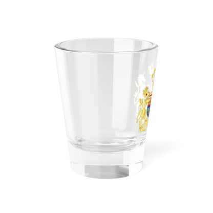 Combined Coat of Arms of Edward and Katharine the Duke and Duchess of Kent (United Kingdom) (Coat of Arms) Shot Glass 1.5oz - Go Mug Yourself