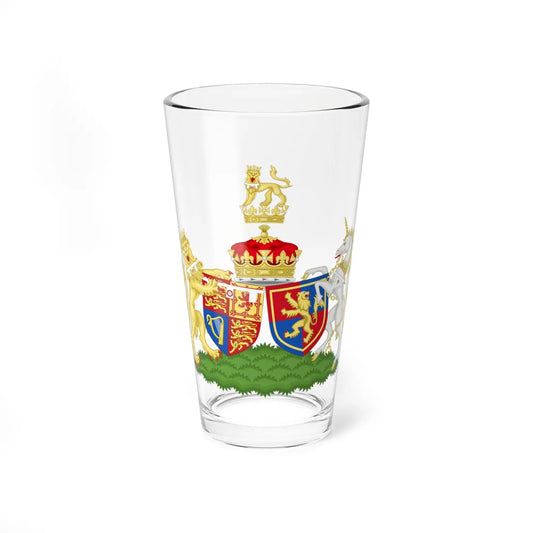 Combined Coat of Arms of Edward and Sophie the Earl and Countess of Wessex (United Kingdom) (Coat of Arms) Pint Glass 16oz 16oz - Go Mug Yourself
