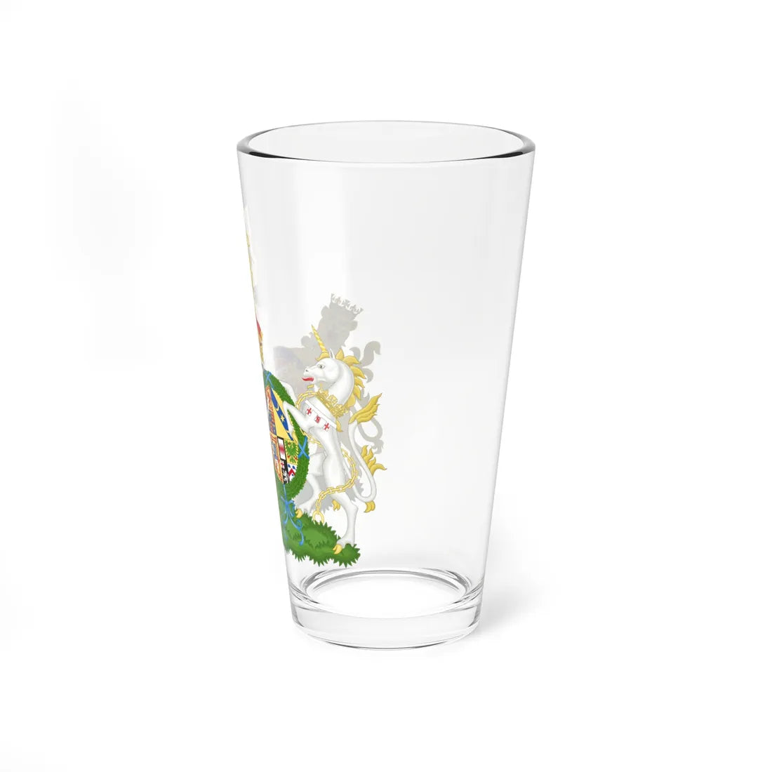 Combined Coat of Arms of Henry and Alice the Duke and Duchess of Gloucester (United Kingdom) (Coat of Arms) Pint Glass 16oz - Go Mug Yourself