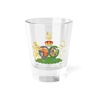 Combined Coat of Arms of Henry and Alice the Duke and Duchess of Gloucester (United Kingdom) (Coat of Arms) Shot Glass 1.5oz 1.5oz - Go Mug Yourself