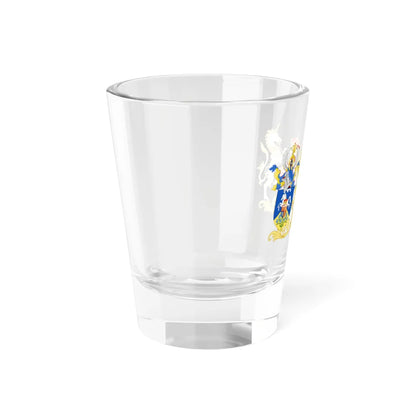Combined Coat of Arms of Princess Anne and Mark Phillips (United Kingdom) (Coat of Arms) Shot Glass 1.5oz - Go Mug Yourself