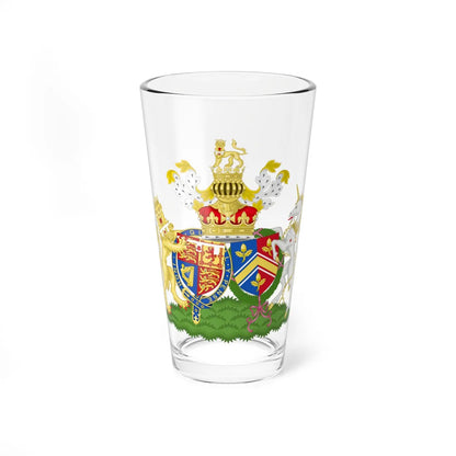 Combined Coat of Arms of William and Catherine the Duke and Duchess of Cambridge (United Kingdom) (Coat of Arms) Pint Glass 16oz 16oz - Go Mug Yourself