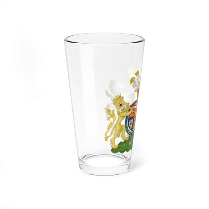 Combined Coat of Arms of William and Catherine the Duke and Duchess of Cambridge (United Kingdom) (Coat of Arms) Pint Glass 16oz - Go Mug Yourself