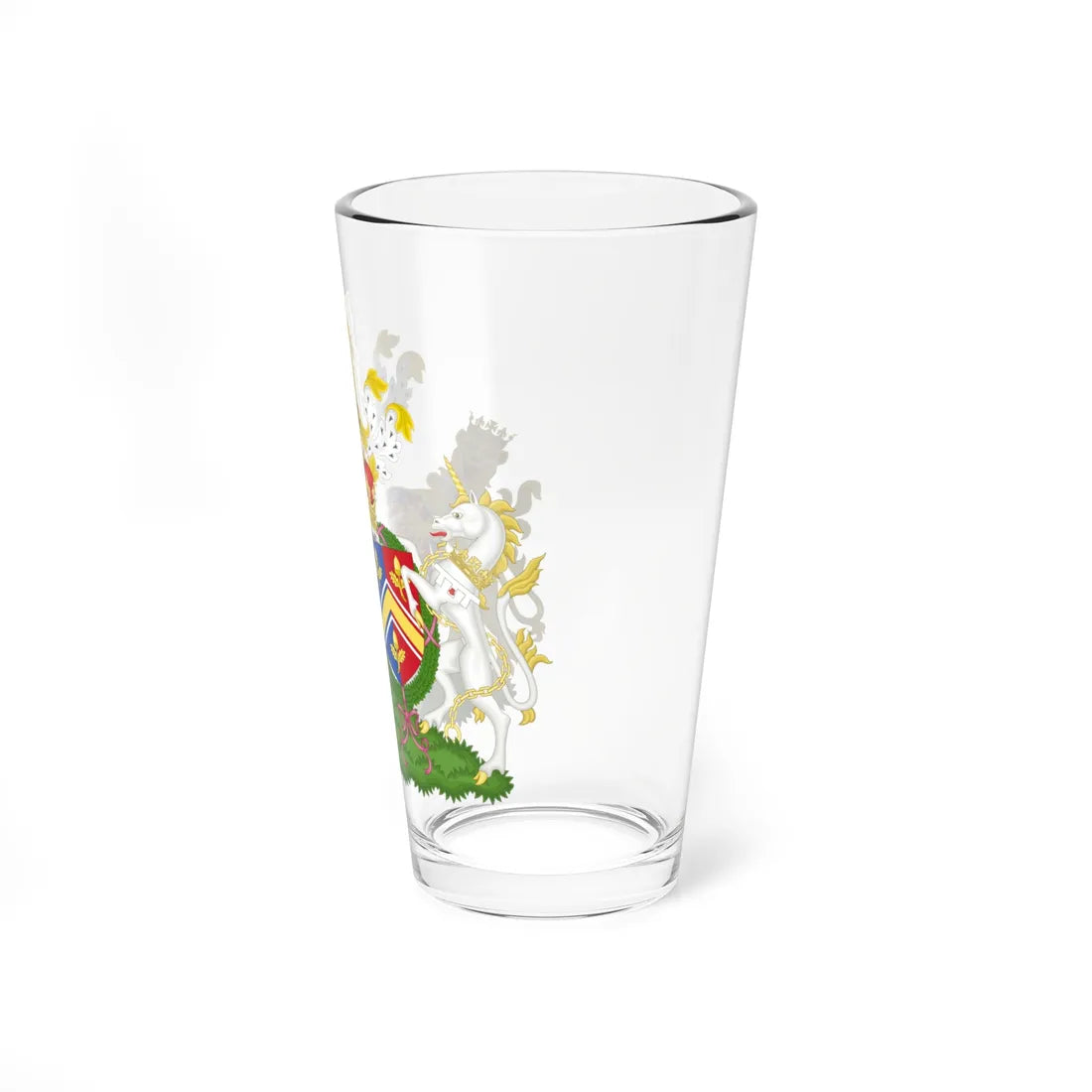 Combined Coat of Arms of William and Catherine the Duke and Duchess of Cambridge (United Kingdom) (Coat of Arms) Pint Glass 16oz - Go Mug Yourself